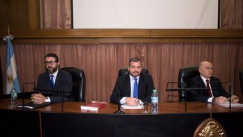 Los jueces José Michilini, Gabriel Vega y Adrián Grunberg