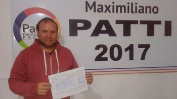 Maximiliano Patti, hijo de Luis