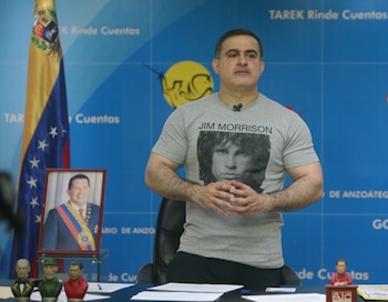 Tarek William Saab durante un