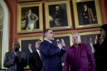 Tarek William Saab durante la