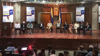 Julio Borges, durante el foro