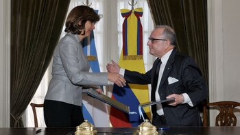 La canciller colombiana se reunió