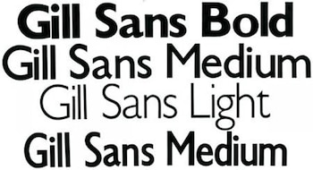 Gill Sans