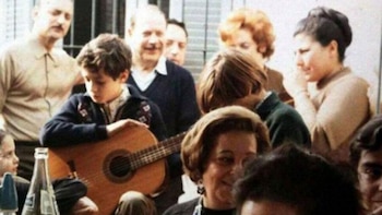 Gustavo Cerati de pequeño con