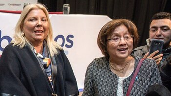 Elisa Carrió y Alicia Terada