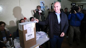 Larreta emitió su voto temprano