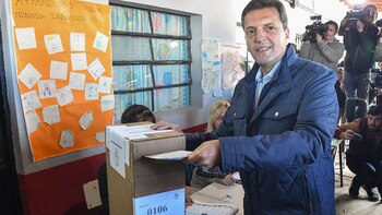 Sergio Massa votó en la