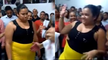 El antes y después de la mujer que quiso bajar 35 kilos por medio de la oración