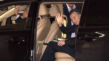 Así llegó el presidente Mauricio