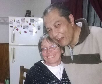 Con Mónica Lobato, la mujer