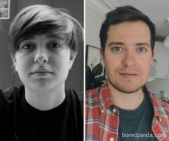 Transición de mujer a hombre.