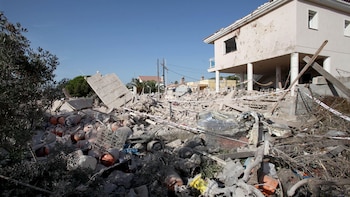 Los restos de la explosión,