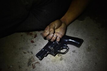 Un revólver del calibre 38