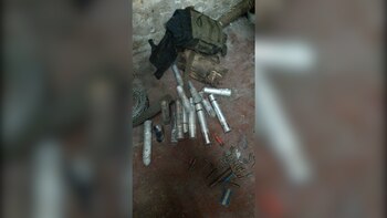 Los proyectiles hallados en la