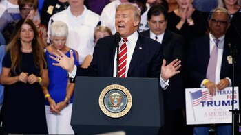 Donald Trump en su discurso