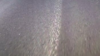 El motociclista vio el pavimento