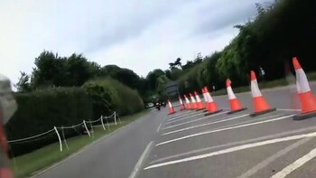 Los conos dispuestos en el