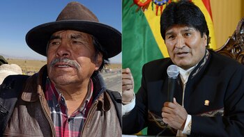 Felipe Quispe y Evo Morales