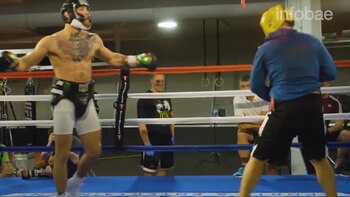 McGregor entrenando con Malignaggi