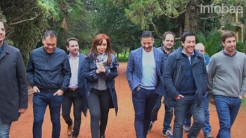 Cristina con intendentes bonaerenses