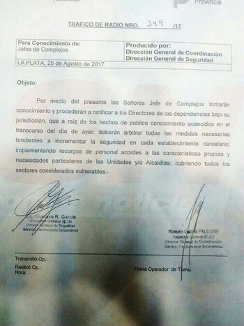 La orden para reforzar la