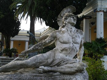 Héroes homéricos en el palacio