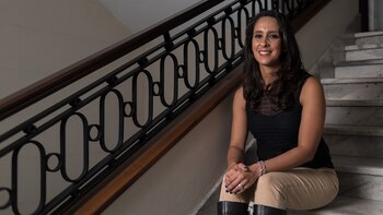 Vanesa es abogada y trabaja