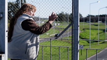 Mirta Villa, en el puente