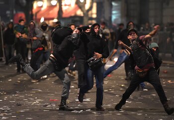 El viernes hubo graves incidentes