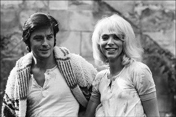 Alain Delon y Mireille Darc