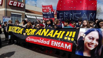 Los familiares de Anahí marcharon