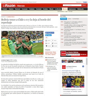 La Razón, de Bolivia