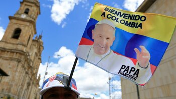 La llegada del papa a