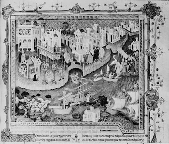 Marco Polo partiendo de Venecia