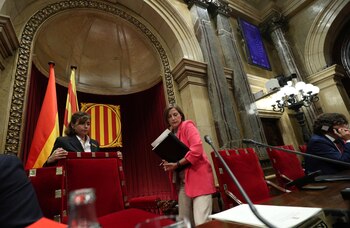 La presidente del Parlamento catalán,