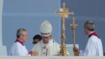 El papa Francisco durante la