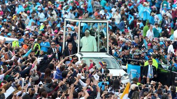Francisco llegó al Parque Simón