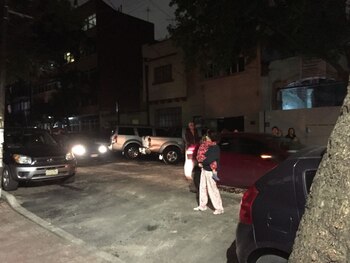 Personas en la calle en