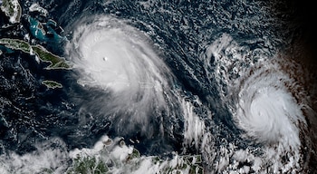 Los huracanes Irma y José.