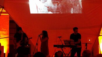 Isol en el recital que