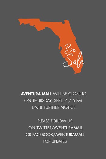 La notificación que recibieron los clientes de Aventura Mall a sus casillas de correo electrónico