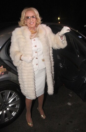 Mirtha habló con la prensa tras ver el espectáculo de Mikhail Baryshnikov (Foto: Verónica Guerman/Teleshow)