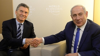 Mauricio Macri junto a Benjamín