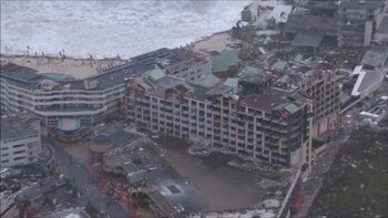 La parte holandesa de la isla de St.Martin, tras el paso del huracán Irma