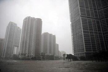 Al sur de Florida, en el centro de Miami (Reuters)