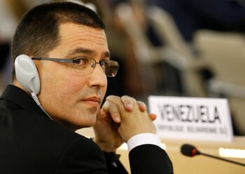 Jorge Arreaza, en la sesión