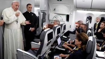 El papa Francisco, durante la