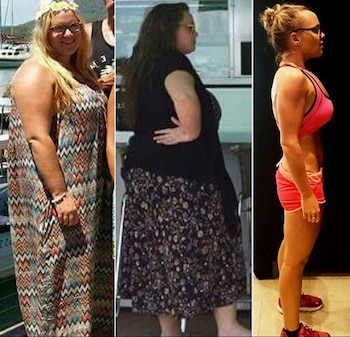 La joven logró bajar 65