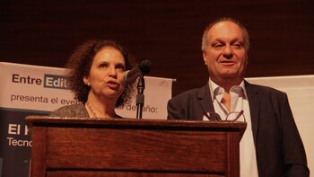 Trini Vergara y Hernán Lombardi