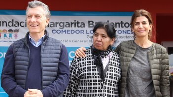 El presidente Macri junto su